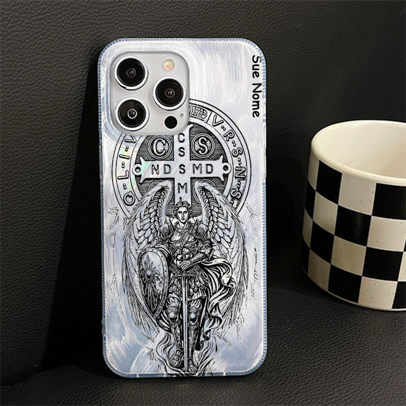 Capinha personalizada Medalha São Bento redmi 13c 12 13 note 14 4g 5g poco x6 pro f6 pro redmi note 12 13 5g capa em Oferta na Shopee