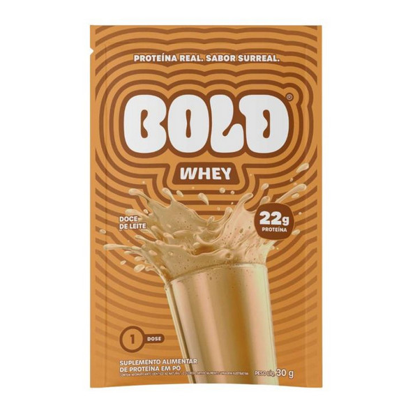 Whey Suplemento De Proteína Em Pó Doce De Leite Bold Sachê 30g em Oferta na Shopee