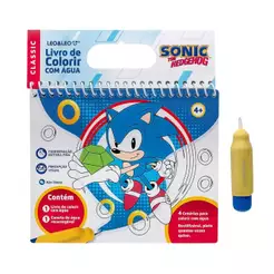 Livro de Colorir com Água Sonic + Caneta de Água Recarregável Leo&Leo Leonora - 10365
