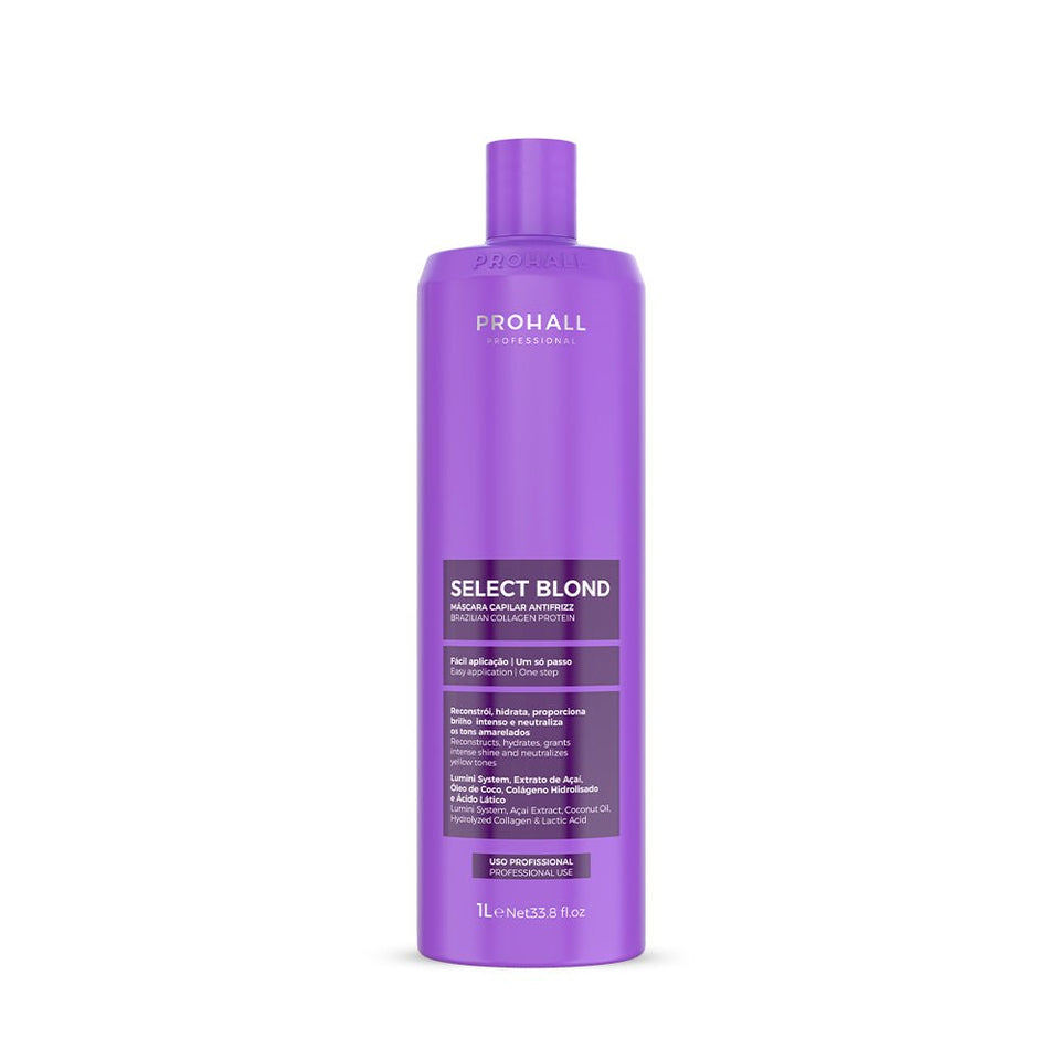 Máscara Antifrizz para fios Loiros e Coloridos - Select Blond 1L em Oferta na Shopee
