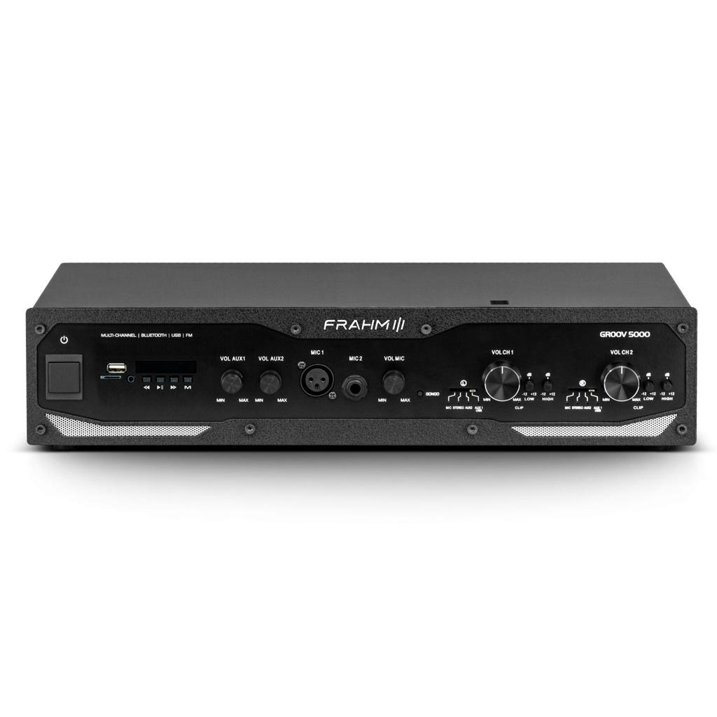 Amplificador Bivolt Automático GR 5000 BT G5 Potência 600W 2 Canais Classe D Frahm - 32318