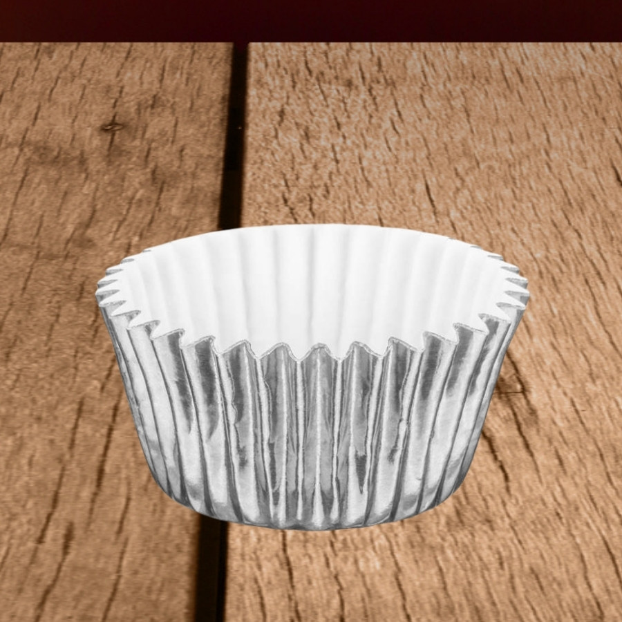 Forminha Laminada para Doces - Prata - Número 06 - 50 unidades - Regina - Rizzo em Oferta na Shopee