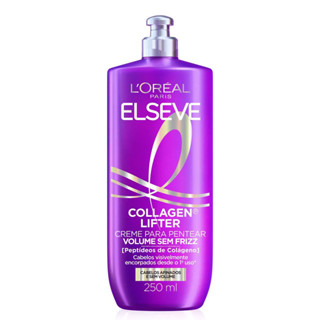 CREME PARA PENTEAR ELSEVE COLÁGENO LIFTER VOLUME SEM FRIZZ 250ML em Oferta na Shopee
