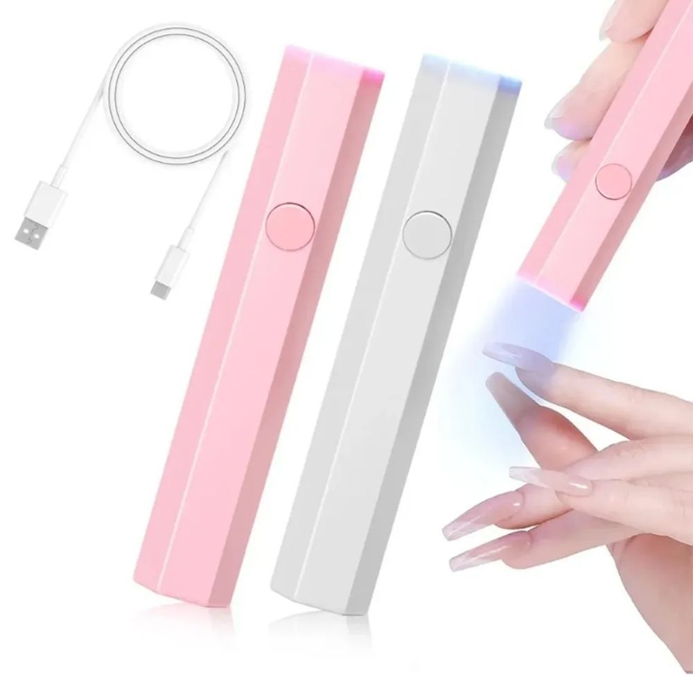 Mini Lanterna Secadora de Unhas UV LED Portátil Recarregável