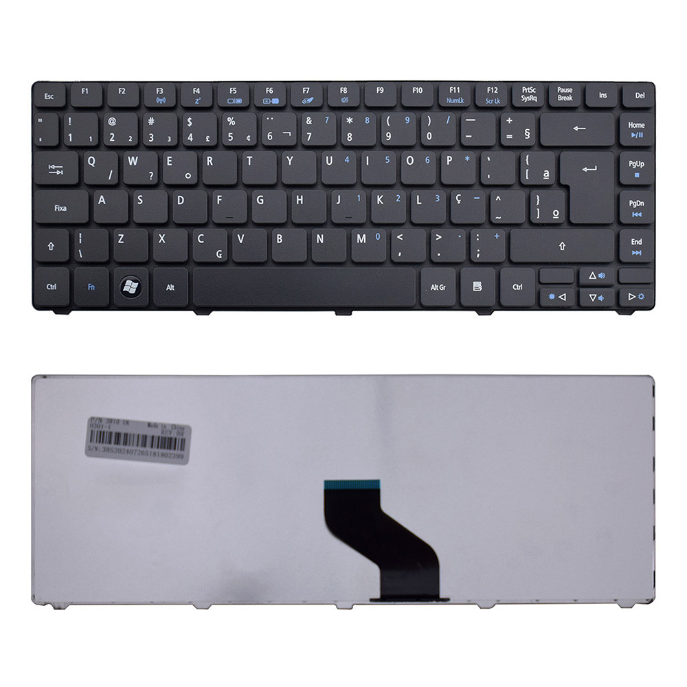 Teclado para Notebook Acer Aspire 4739 | Preto ABNT2 - F3 Wi-Fi em Oferta na Shopee
