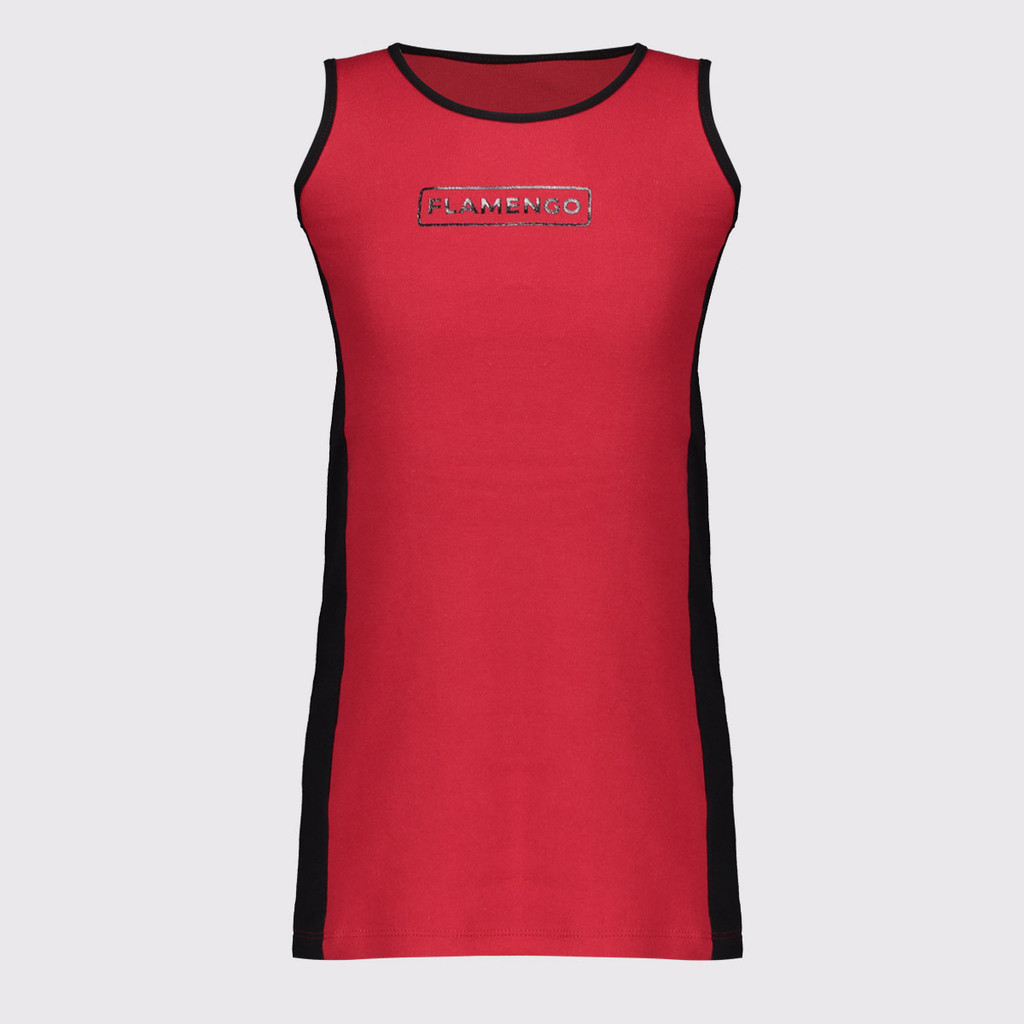 Vestido Flamengo Platform Infantil Vermelho
