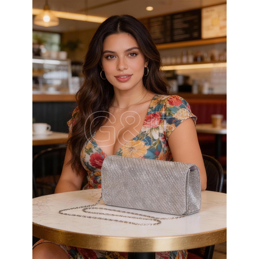 Bolsa Clutch Com Alça Formato Placa Metalizada Geometrica Para Festas e Formaturas Clutch viagem lev em Oferta na Shopee