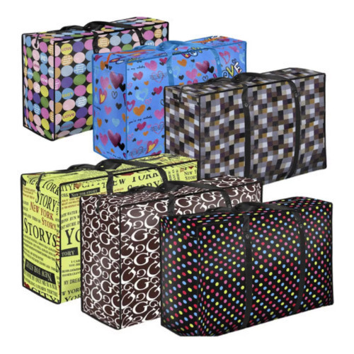 BOLSA SACOLÃO COM ZÍPER ALTA CAPACIDADE PARA COMPRAS 70x55