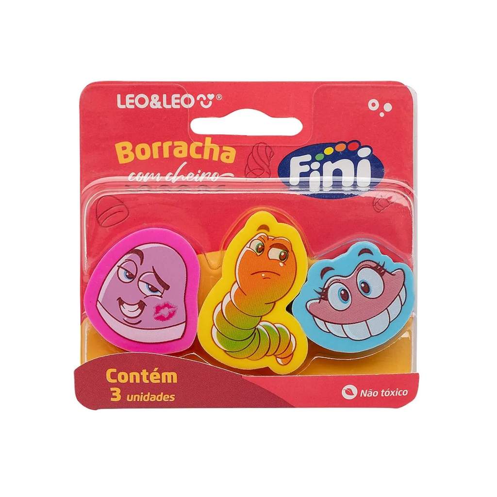 Mini Borracha com Aroma Fini - Blister com 3 unidades Leo&Leo Leonora - 10347 em Oferta na Shopee