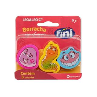 Mini Borracha com Aroma Fini - Blister com 3 unidades Leo&Leo Leonora - 10347 em Oferta na Shopee