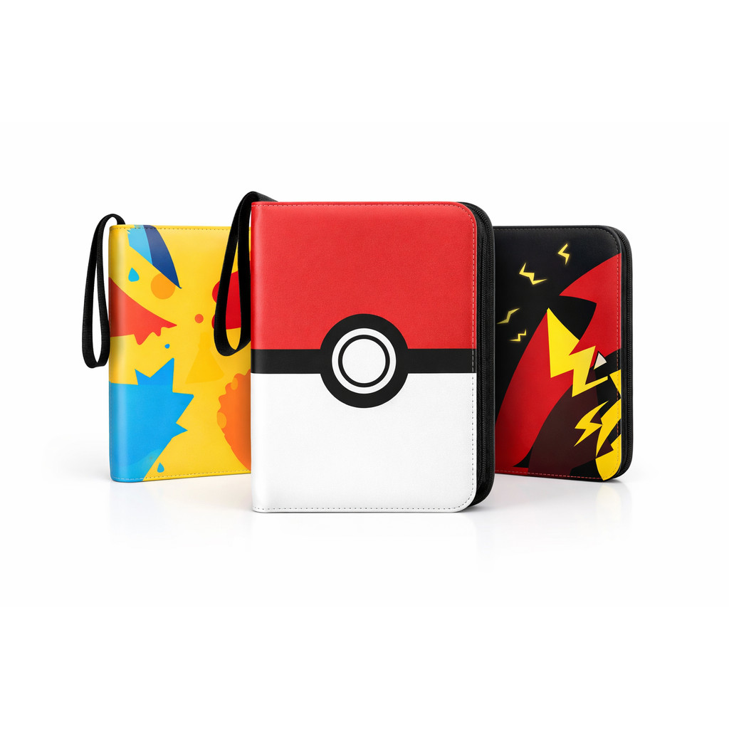 Fichário Cartas Pokémon 400 Cards Com 50 Folhas Premium Album Porta Cartas em Oferta na Shopee