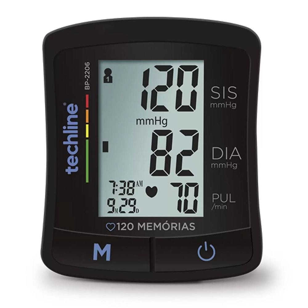 Aparelho medidor de pressão arterial digital de puls BP-2206 - Techline