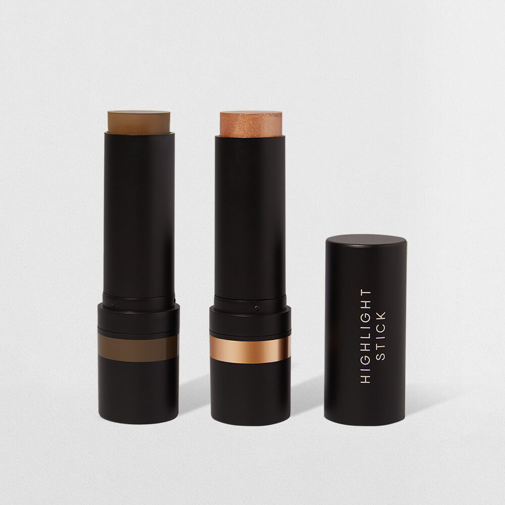 Kit Contorno em Bastão Marrom Médio + Iluminador em Bastão Bronze Océane Edition (2 Produtos)