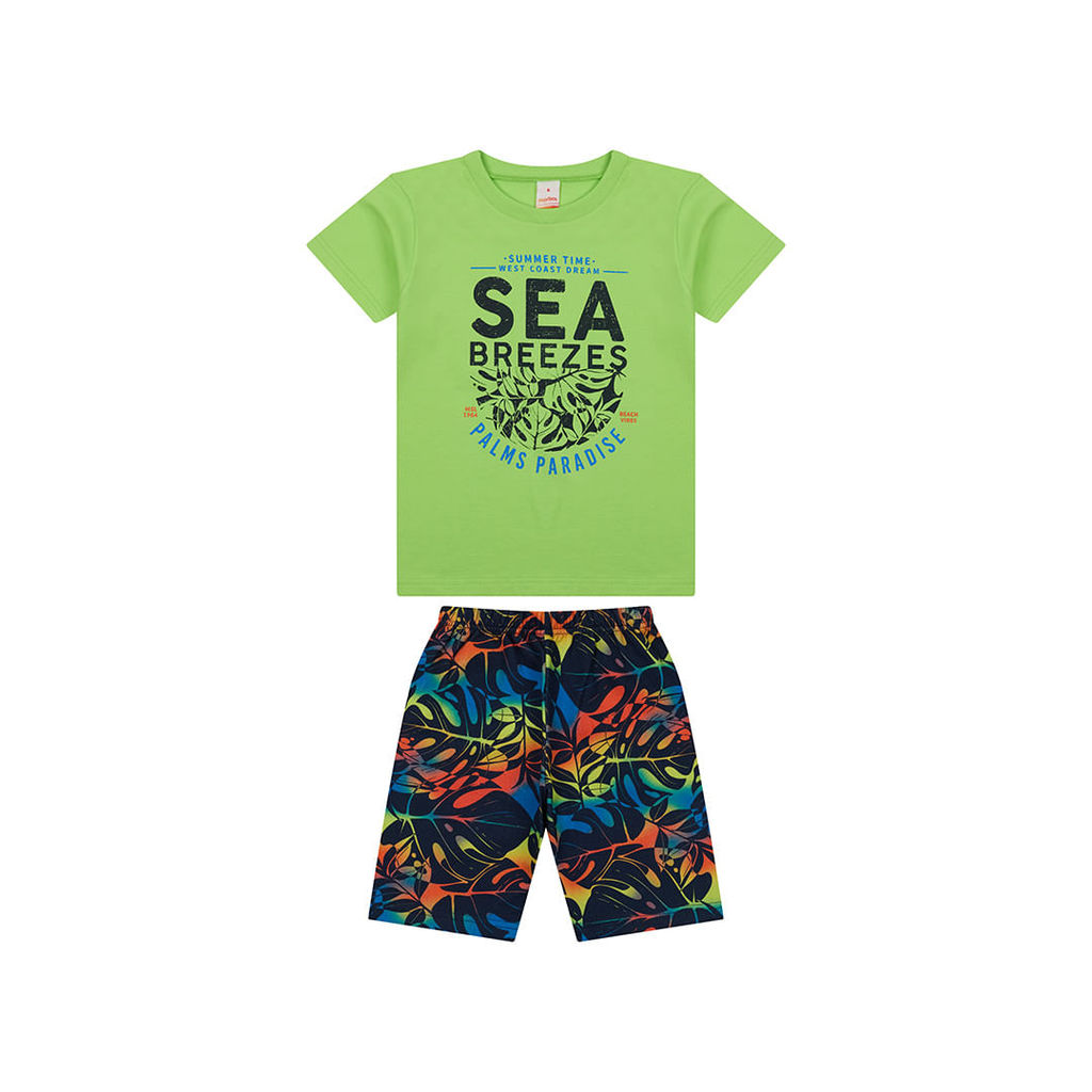 Conjunto Curto Estampado Menino Marisol