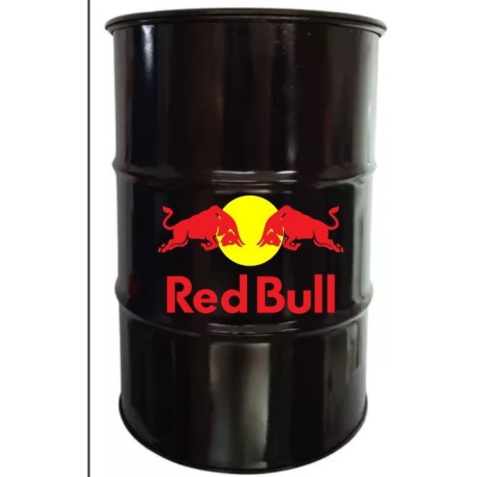 Adesivo Decorativo energético Red Bulls Tambor,bombona Tonel Barril 200l