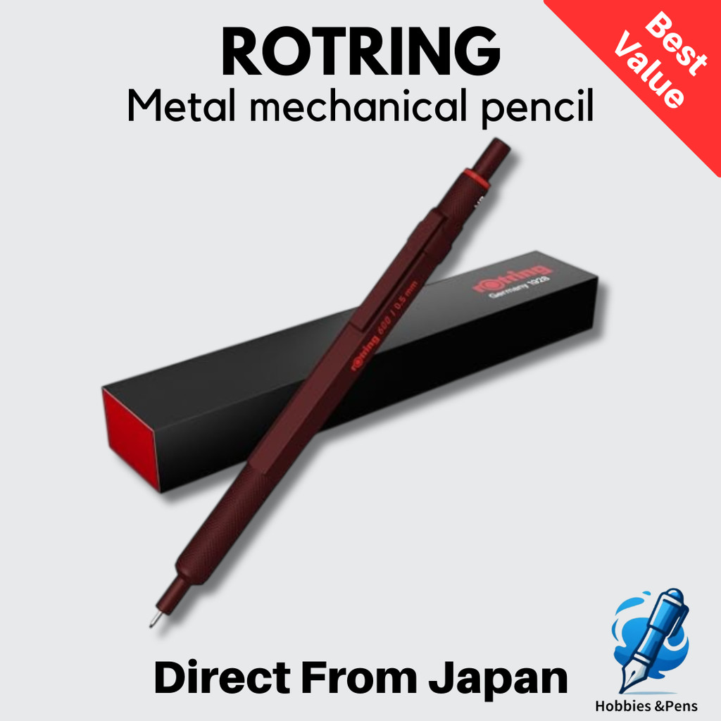 rOtring 600 Mechanical Pencil Metal Body Precision Drafting 0.5mm 1 pc