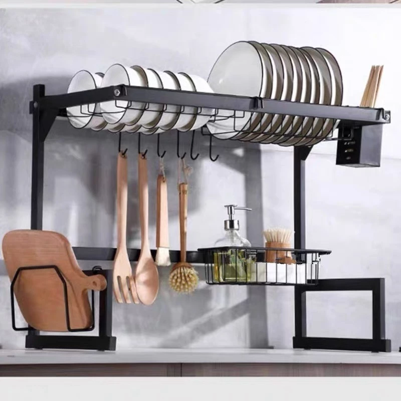 Escorredor de Louça Suspenso 85cm em Aço Inoxidável para Cozinha — foto 7