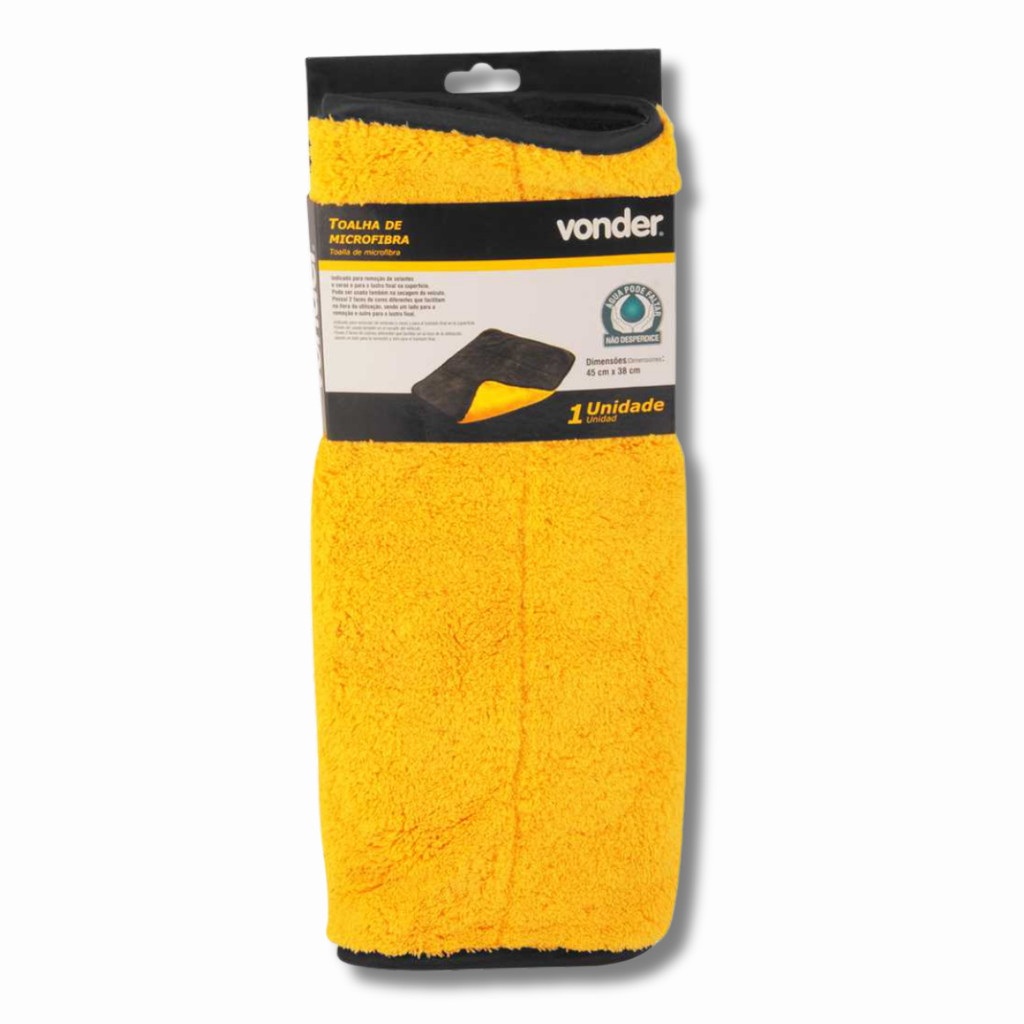 Toalha Microfibra Automotiva 420 GSM Dupla Face Vonder