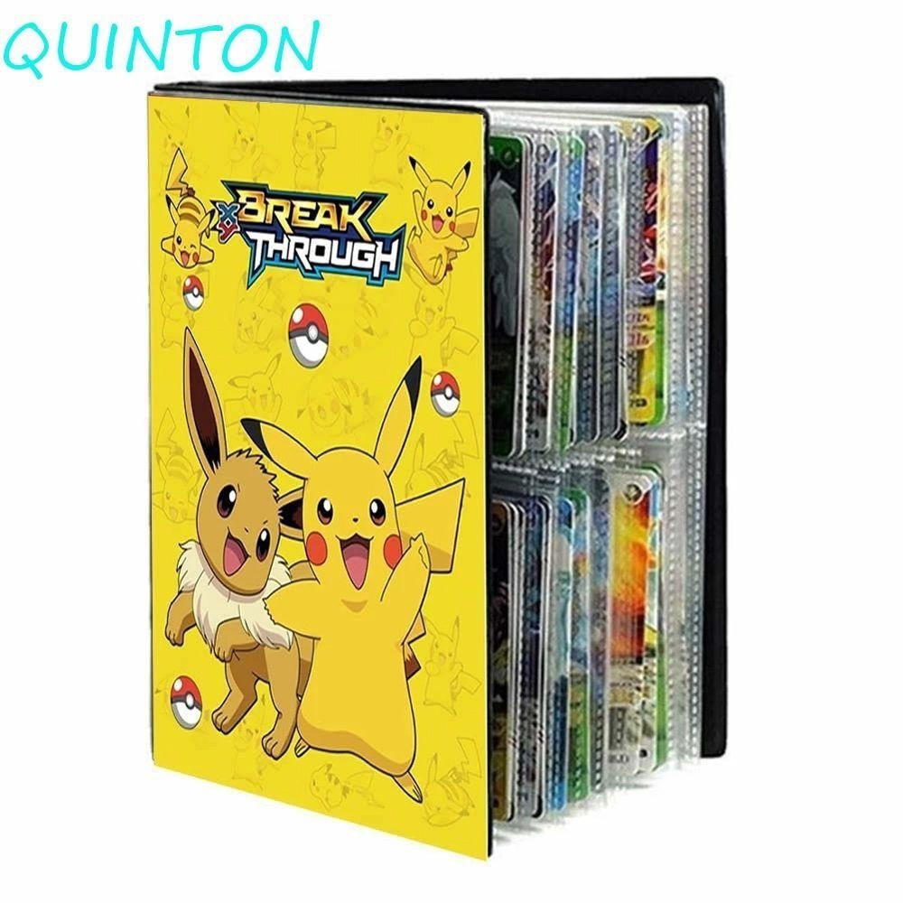 QUINTON Pokemon Cartões Álbum Presente Do Miúdo 240 Pçs de fotos Exibir Pasta VMAX GX EX Anime J4HB