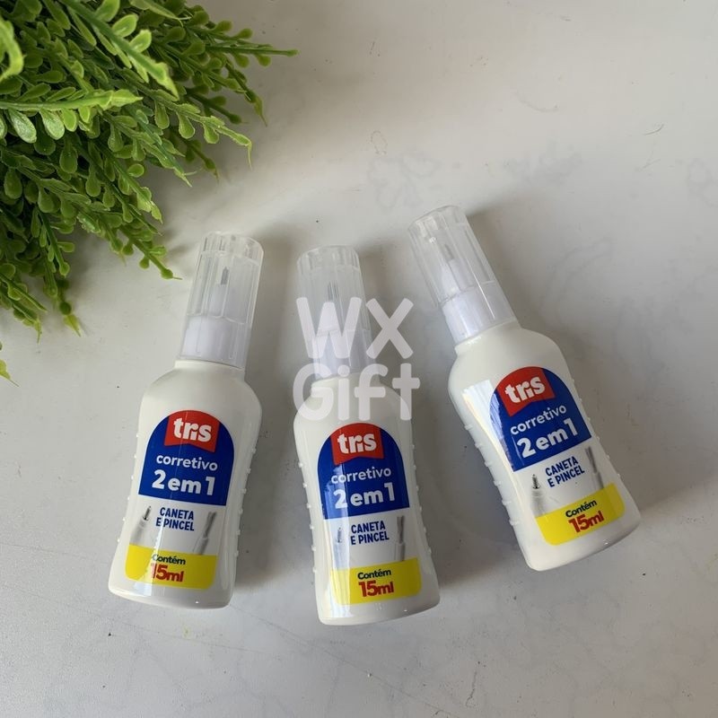 Corretivo Líquido 2 em 1 15ml - Tris / WX Gift