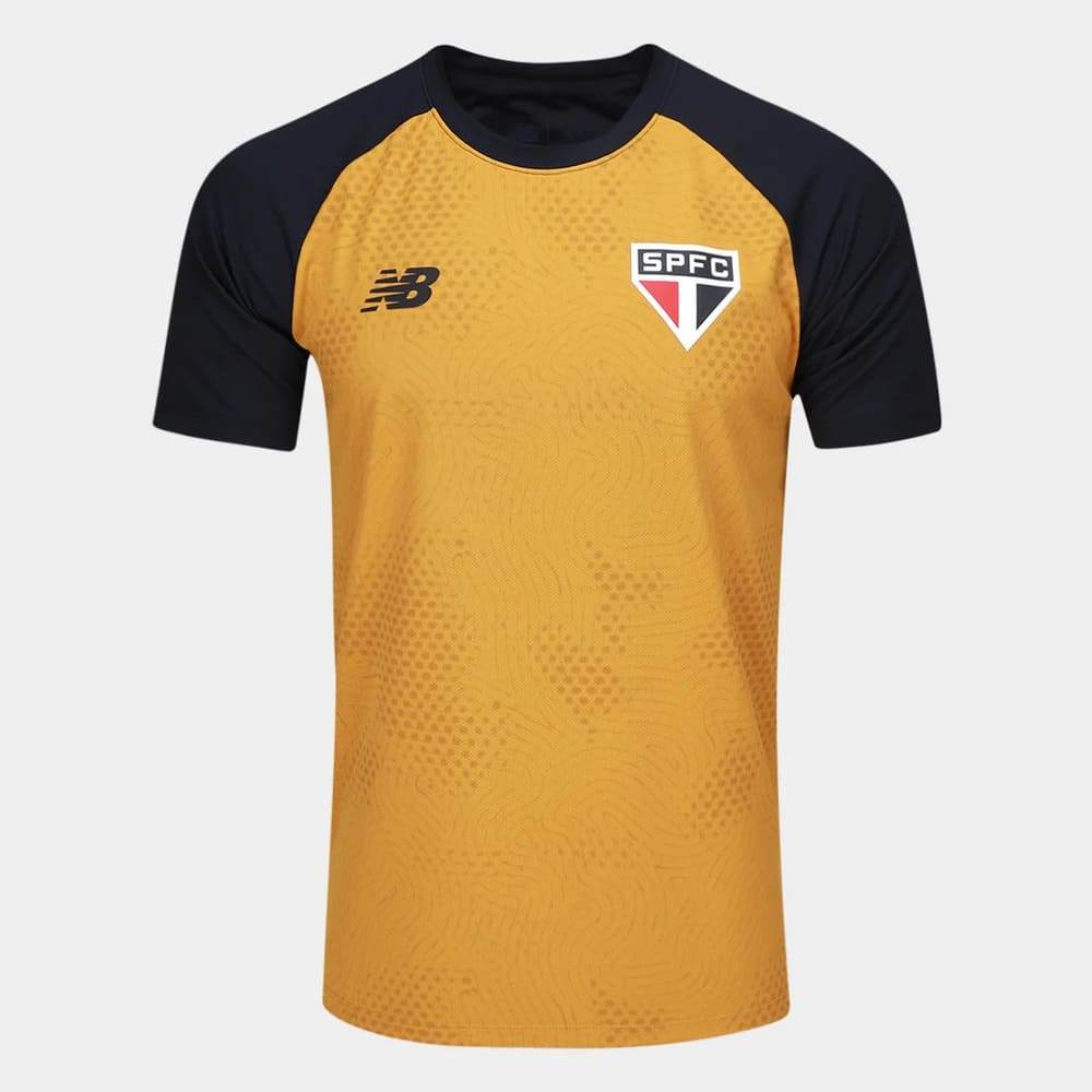 Camisa São Paulo Treino New Balance 26/27 Amarelo/Preto em Oferta na Shopee