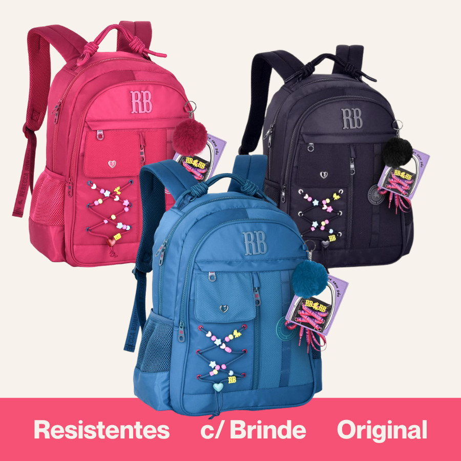 Mochila Rebecca BonBon Infantil Juvenil Acompanha Cadarço Para Tênis Clio em Oferta na Shopee
