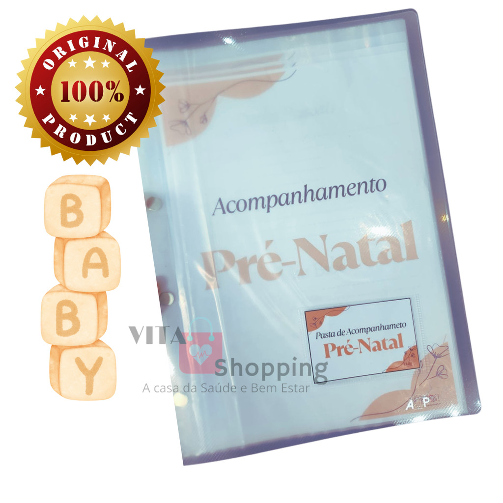 Pasta Pré-Natal, Documentos e Exames - Gestate e Bebê - Toda Gestação em Oferta na Shopee