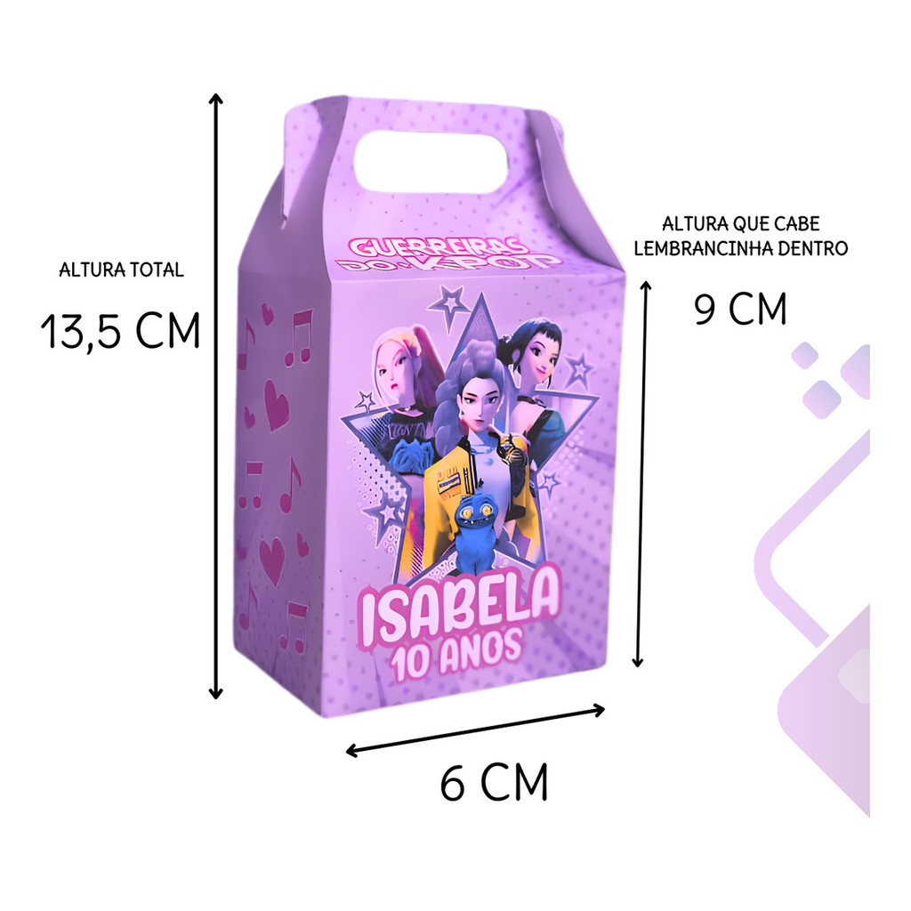 Kit 30 Caixas Maleta Personalizadas | Arte Exclusiva | Lembrancinha de Festa Infantil | Montagem Fácil