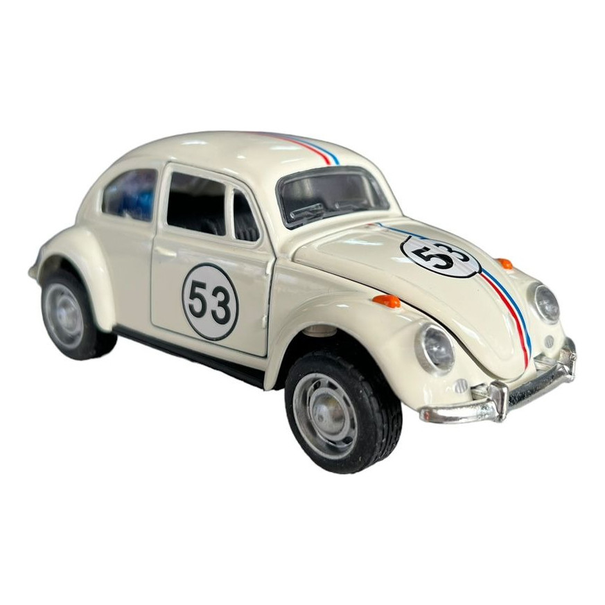 Carrinho De Ferro Fusca Clássico 1/32 Miniatura Coleção Cor Herbie 53