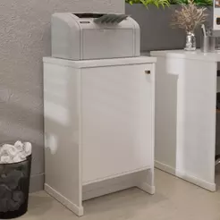Balcão 1 Porta 1 Prateleira Armário Multiuso Tampo MDP 25mm Denver - Vianossa