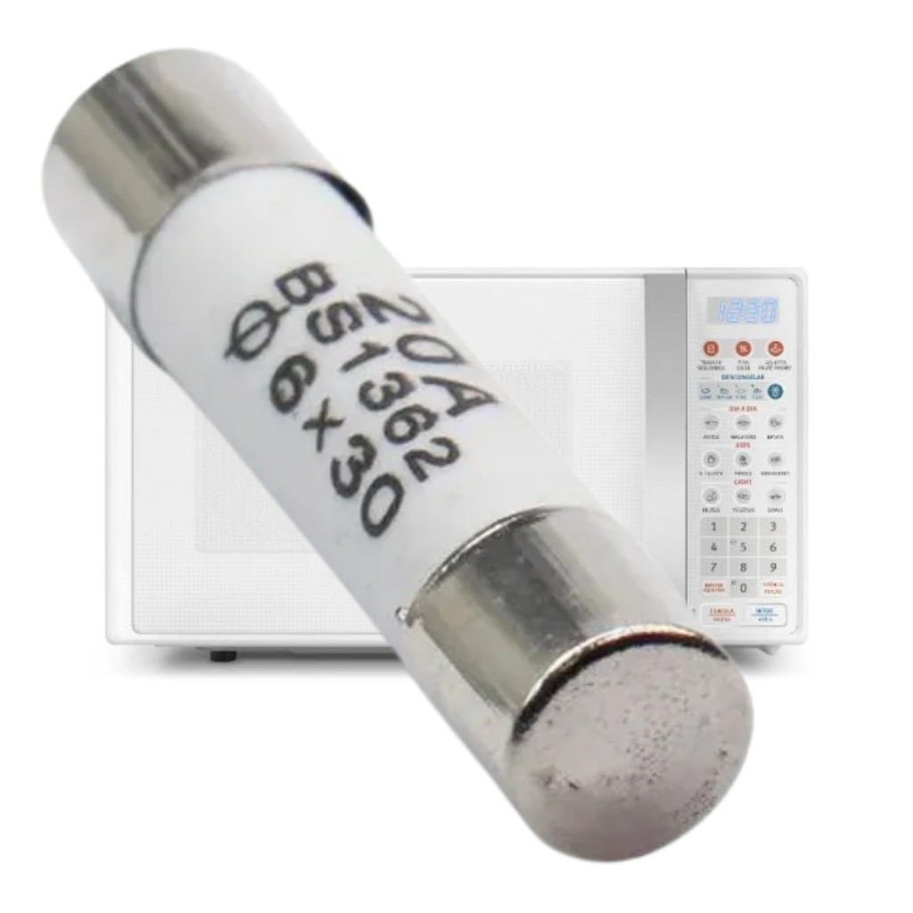 Fusível 20A Ceramica Microondas Electrolux Brastemp 250V 1 Unidade