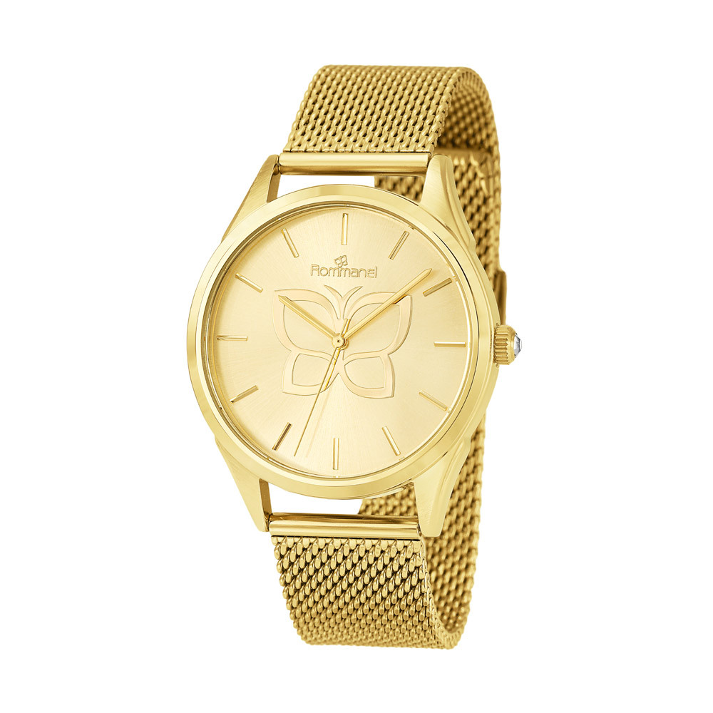 Imagem Relógio Rommanel Dourado Cristal na Coroa 650097