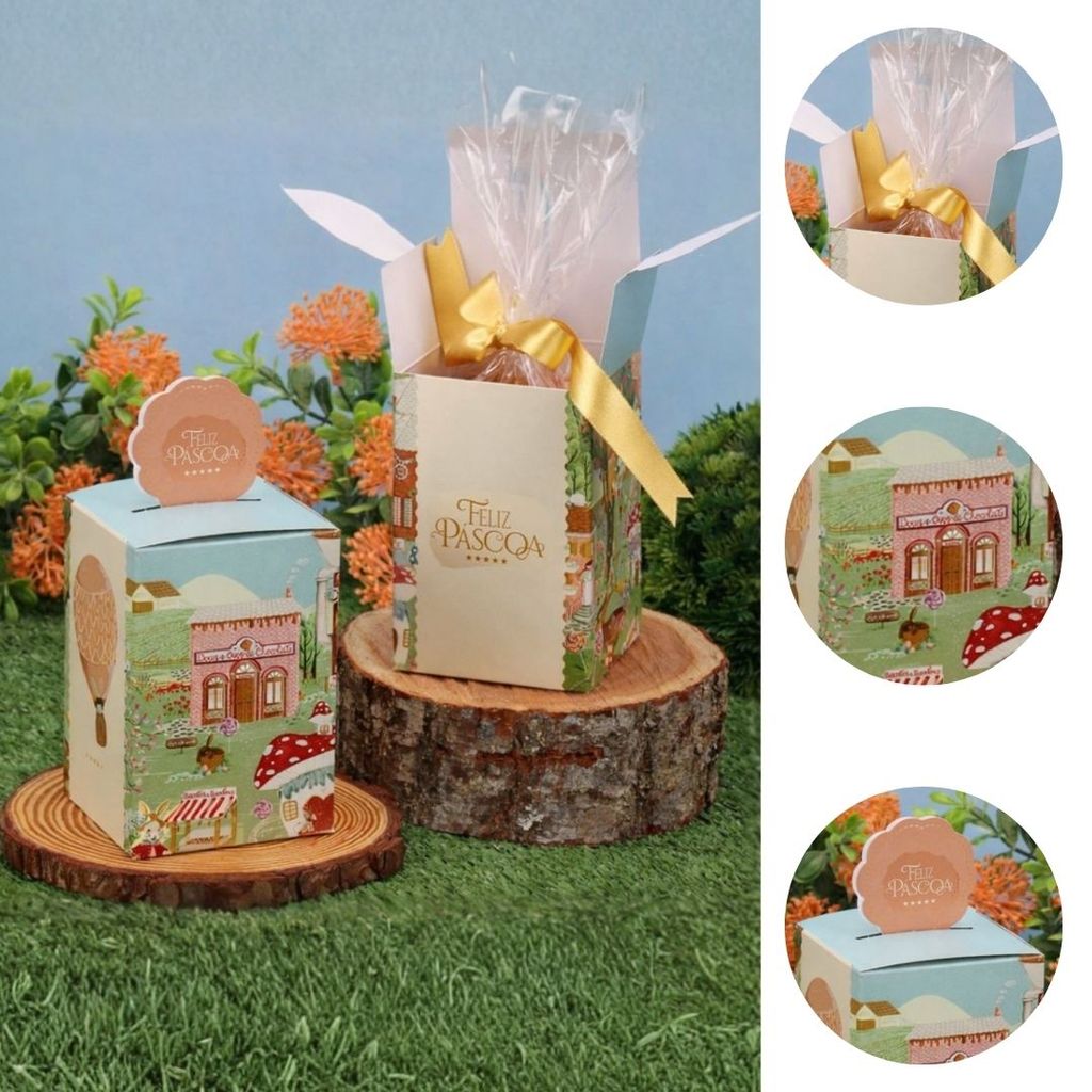 10 EMBALAGEM PARA LEMBRANCINHA OVO 100G VILA ENCANTADA 5669 ( PASCOA JANGO 2026 ) em Oferta na Shopee