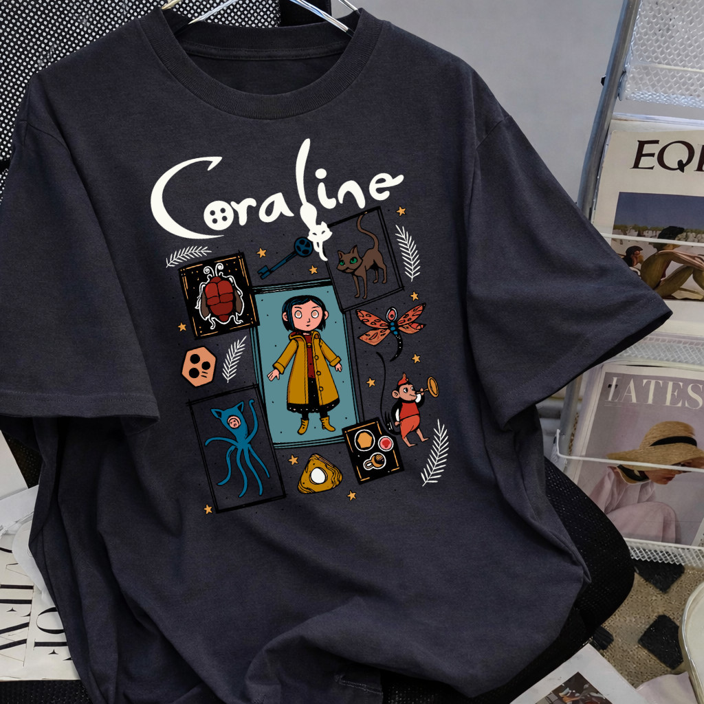 Camiseta Unissex Coraline StreetWear Qualidade Premium Despache Rapido Atendimento 24 Horas em Oferta na Shopee