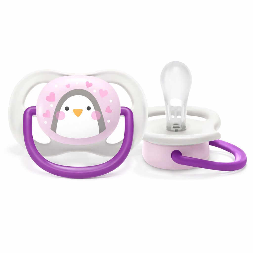 Chupeta Ultra Air Animais Pinguim De 0-6 Meses Unitária Rosa Menina - Philips Avent em Oferta na Shopee