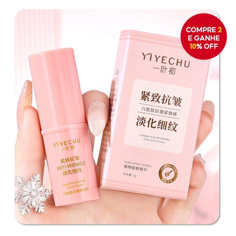 Bálsamo Multibenefícios em Bastão de Colágeno com Efeito Antienvelhecimento, Hidratação e Iluminação para Tons de Pele em Oferta na Shopee