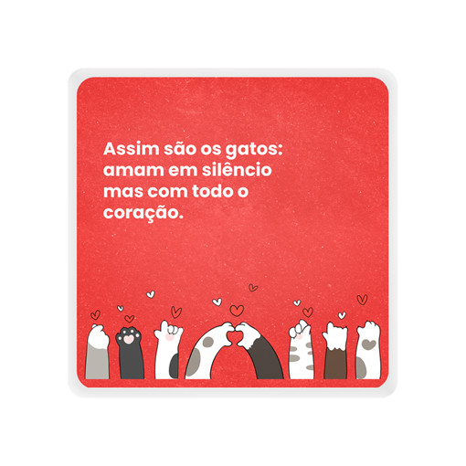 Luminária Box Slim USB Cat Cut Red Luz Difusa Decoração Quarto Escritório Bivolt
