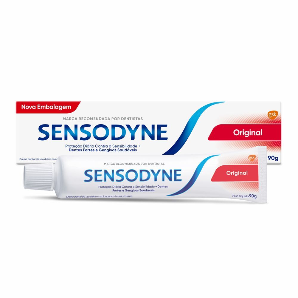 Creme Dental Sensodyne Original 90g em Oferta na Shopee