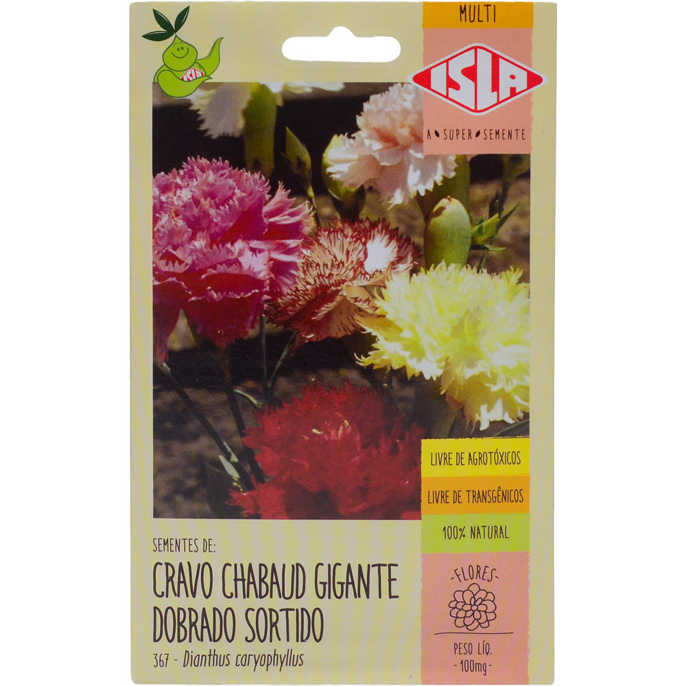 prazer de cultivar Sementes De Cravo Chabaud Gigante Dobrado Sortido Para Plantio ISLA -Linha MULTI