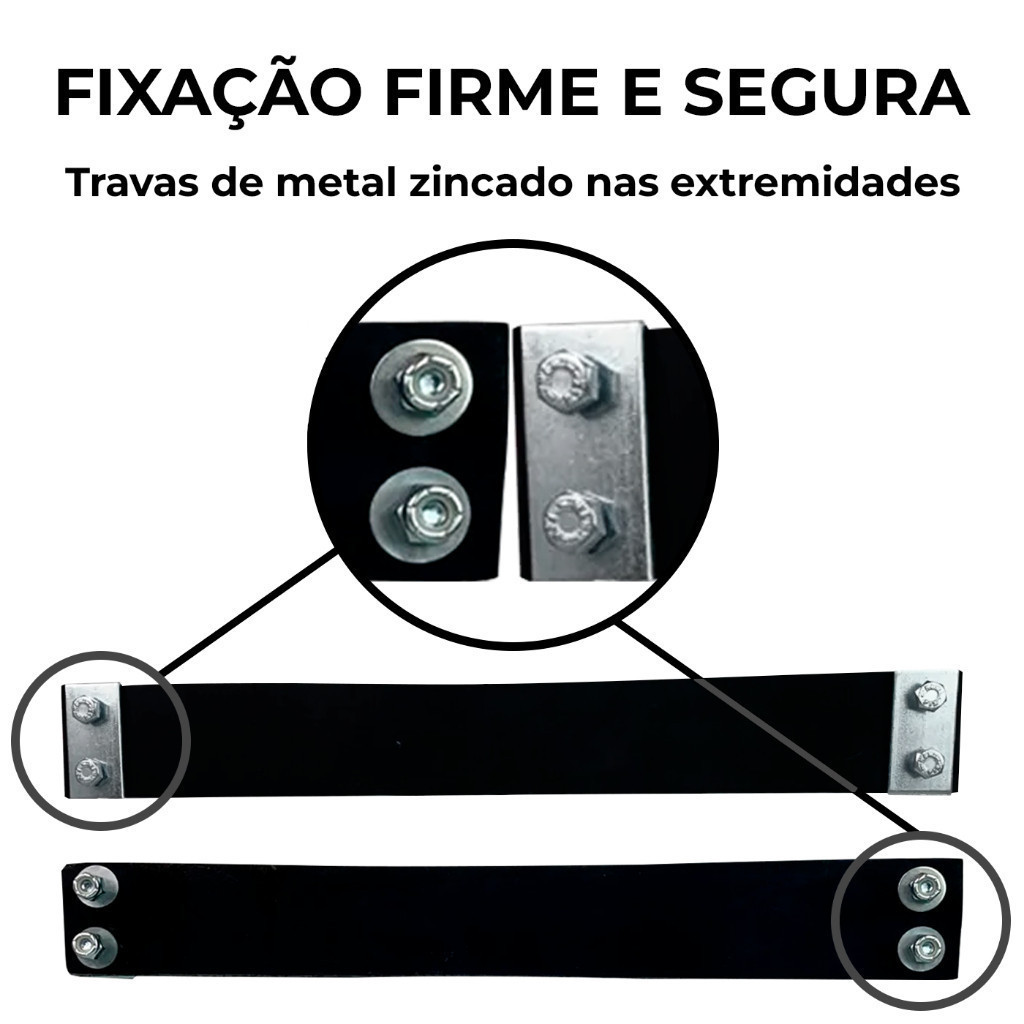 ACESSÓRIO / REPOSIÇÃO Escada Extensível Vazada - Cinta De Borrachão Apoio No Poste WBertolo Profissional