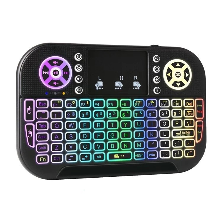 Mini Teclado Controle Sem Fio Led Para Tv Box Smart Tv Pc em Oferta na Shopee
