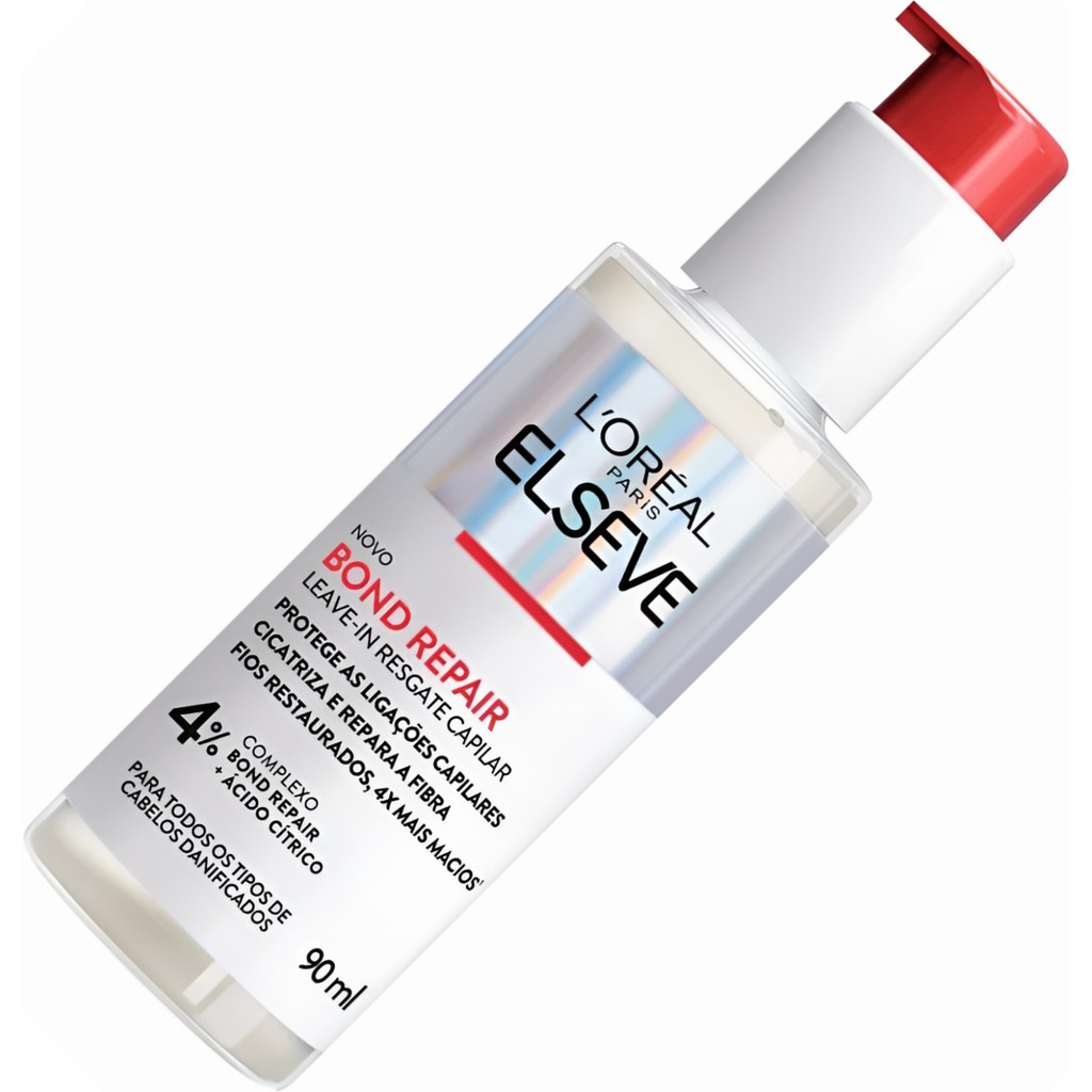 Leave-In Elseve Bond Repair 90ml Cabelos Restaurados 4x Macios Com Ácido Cítrico Protege Ligações Capilares