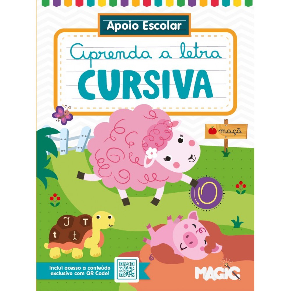 Livro Apoio Escolar - Aprenda a letra cursiva