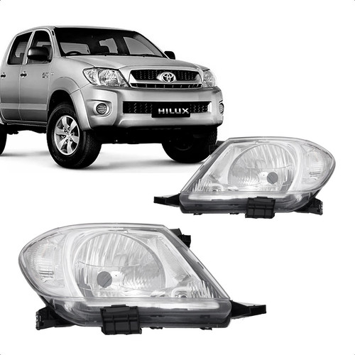 Farol Hilux 2009 2010 2011 Cristal