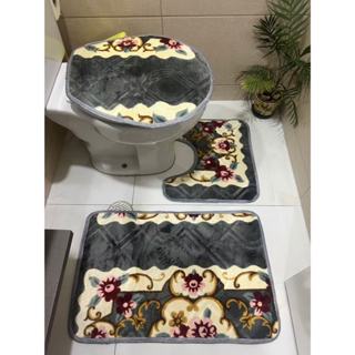 Jogo Tapete Banheiro Floral Super Antiderrapante 3 Peças Boa Qualidade Zon em Oferta na Shopee