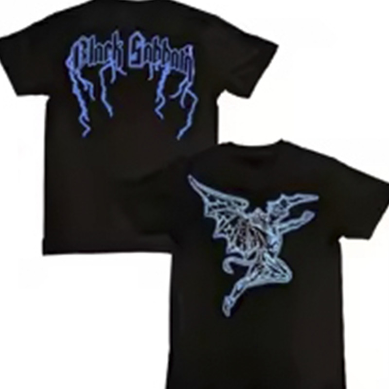 Camiseta Masculina Rock Electric Funeral Estampada Lançamento Camiseta 100% Algodão Camisetão  Oversized - Ohana