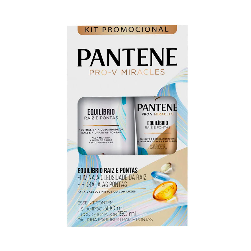 Kit Pantene Shampoo 300ml + Condicionador 150ml Equilíbrio em Oferta na Shopee