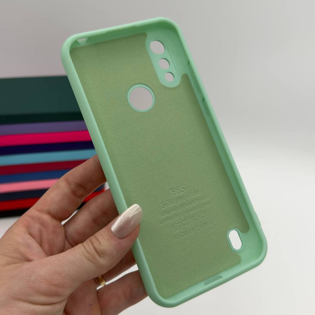 Capa Para Motorola Moto E6S Silicone Aveludada Capinha de Celular