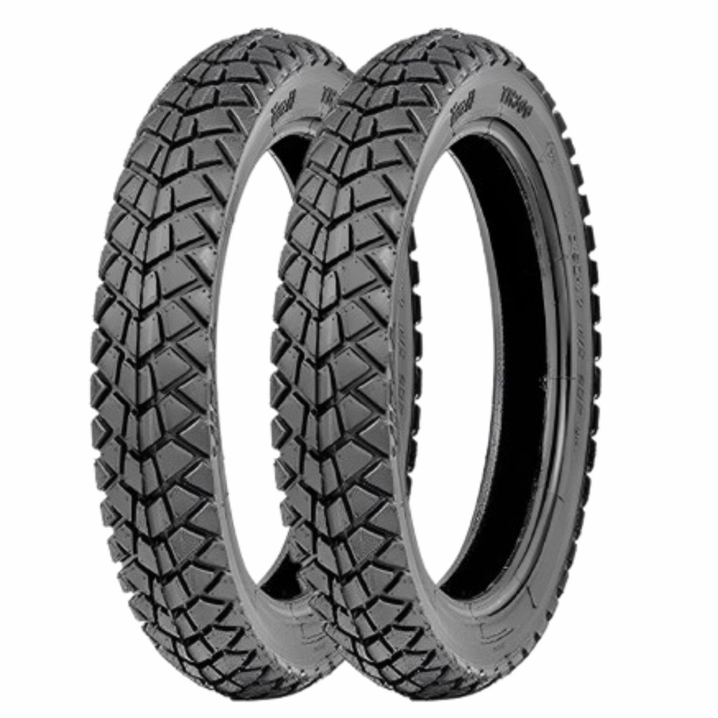 Kit Dois Pneus Moto Vipal TR300 110/90-17 Traseiros BROS-XRE190-CROSSER150 Uso Com Câmara