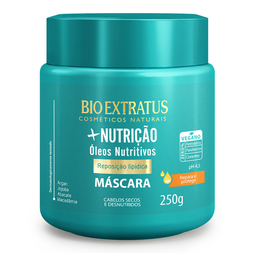 Máscara Bio Extratus Mais Nutrição Óleos Nutritivos 250g em Oferta na Shopee